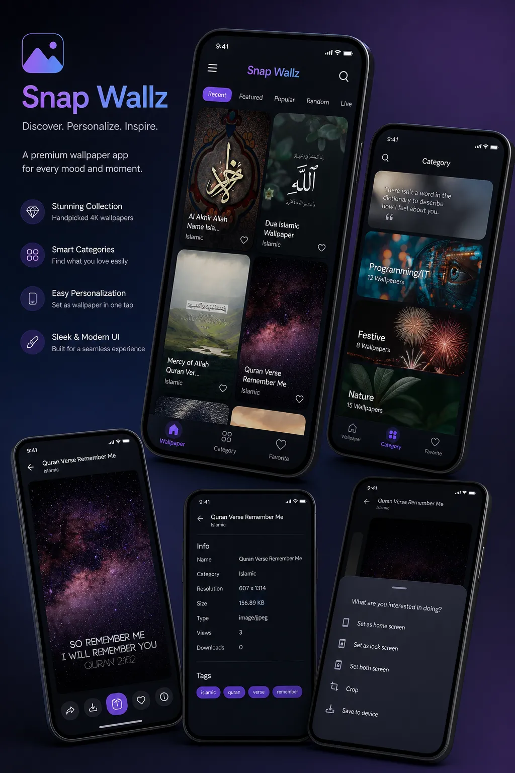 SnapWallz: Android Wallpapers Cluster